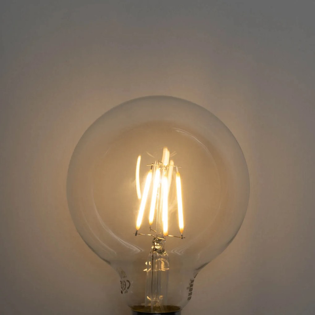 Sada 5 stmievateľných LED žiaroviek E27 s 3 stupňami G95 4W 450 lm 2700K