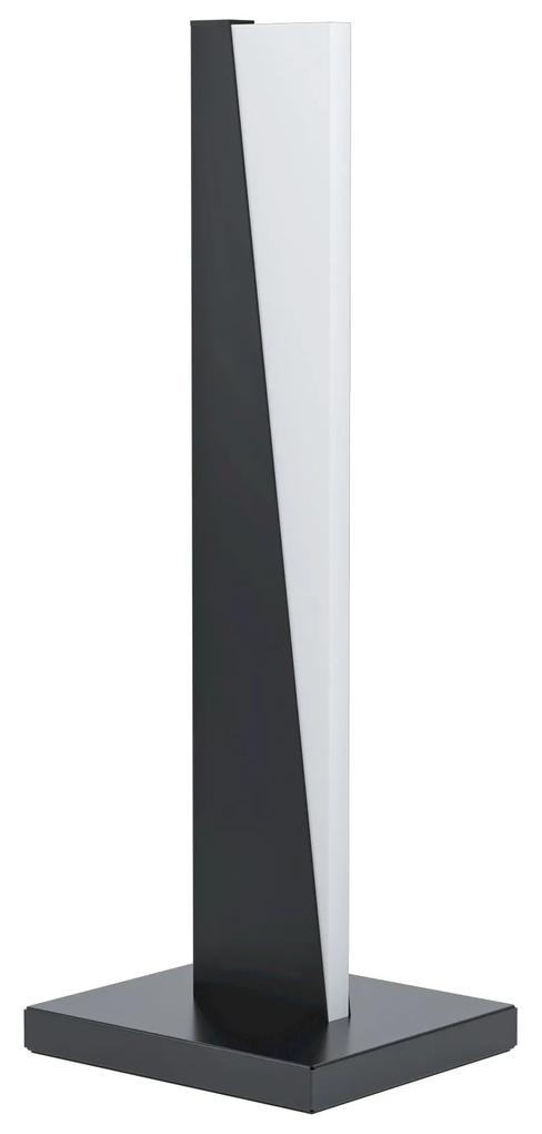 EGLO Moderná stolná LED lampa ISIDRO, 9W, teplá biela, čiernobiela