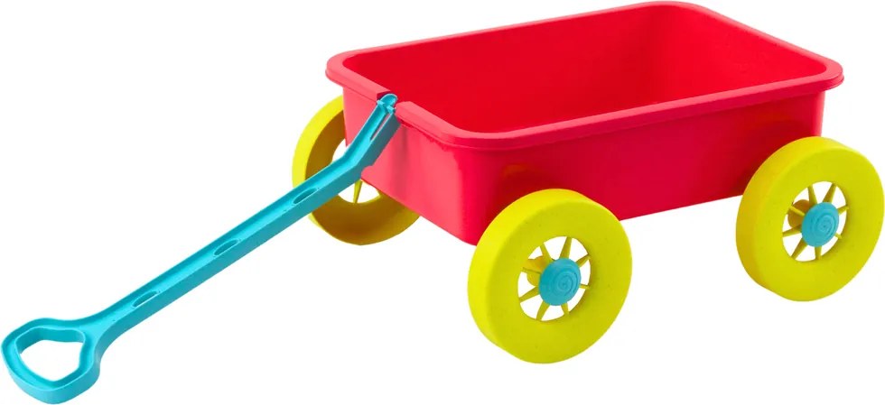 LEAN Toys Vozík na hračky do piesku pastelovo ružový