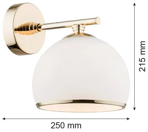 Argon 4255 - Nástenné svietidlo MARBELLA 1xE27/15W/230V mosadz