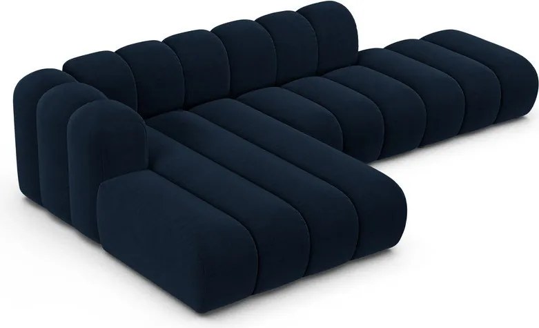 Tmavomodrá rohová pohovka (ľavý roh) Lupine – Micadoni Home