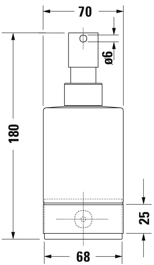 Duravit Karree - Dávkovač tekutého mydla, chróm 0099541000