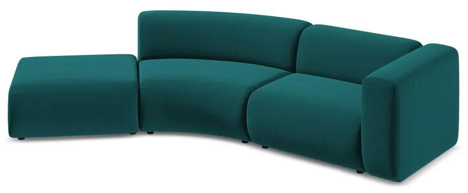 Tyrkysovomodrá zamatová leňoška (ľavý roh) Ekahi – Makamii