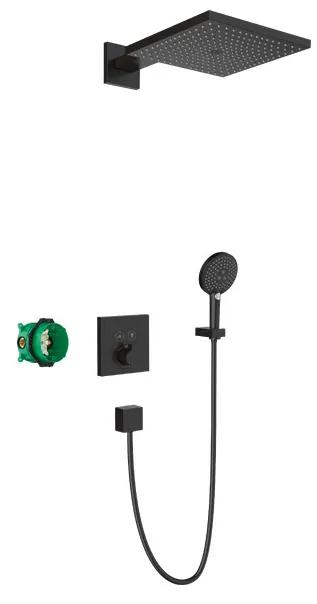 Hansgrohe Raindance E - Sprchový systém pre podomietkovú inštaláciu s termostatom Select, matná čierna 27939670