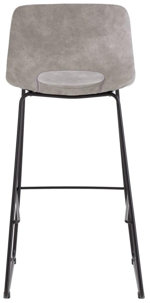 Barová stolička wanor 75 cm svetlosivá MUZZA