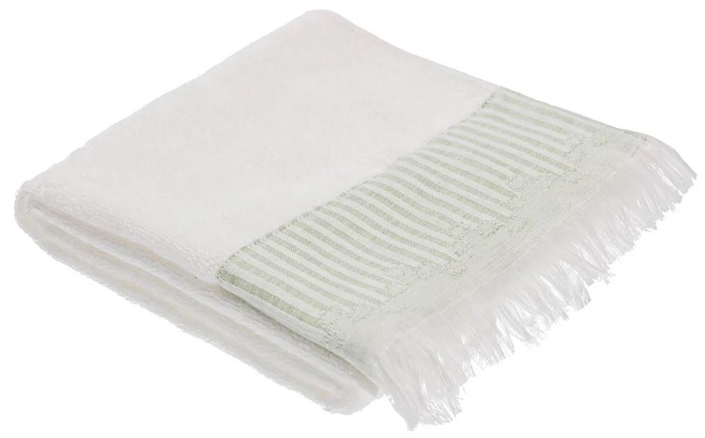 Súprava uterákov Trevor 3ks biela zelená