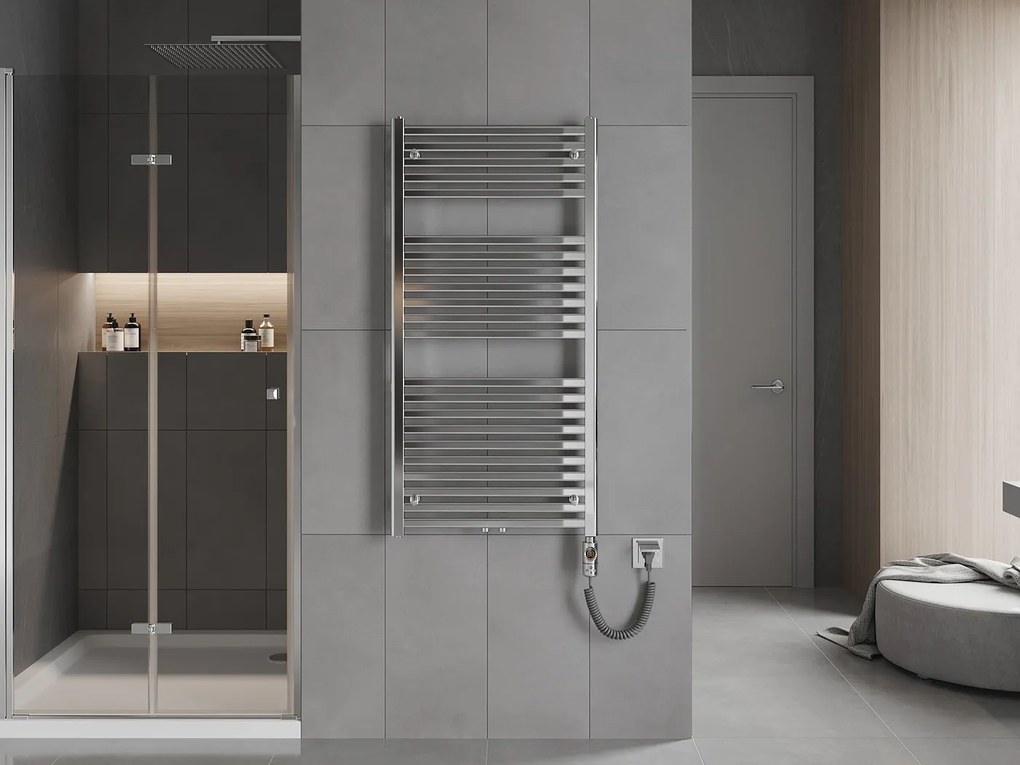 Mexen Hades, elektrické vykurovacie teleso 1200 x 600 mm, 600 W, chrómová, W104-1200-600-2600-01