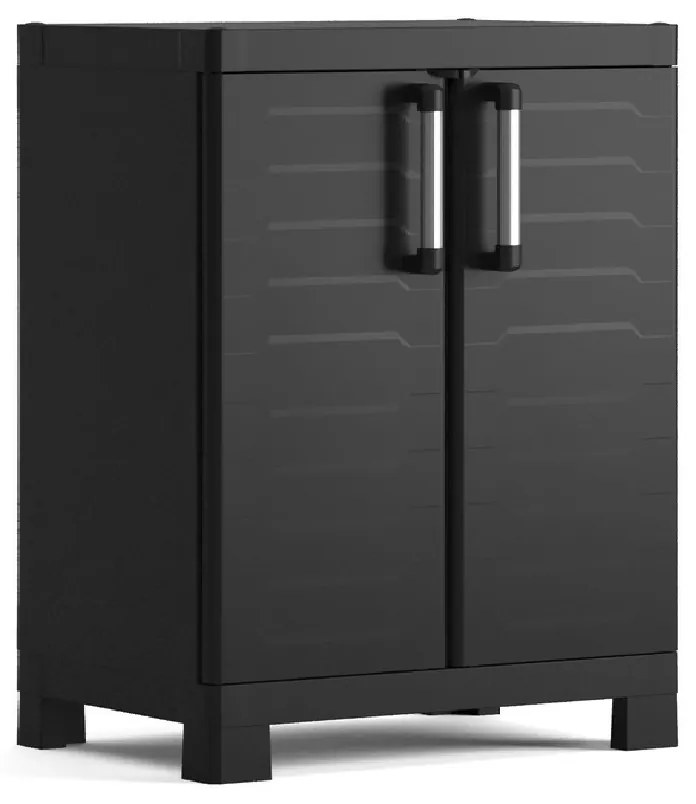 KIS Skriňa DETROIT nízka 65 cm, čierna