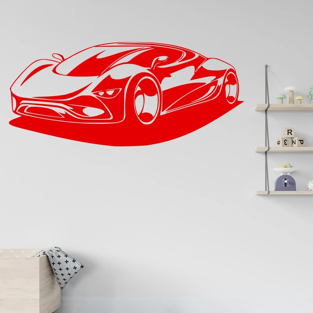 Veselá Stena Samolepka Auto budúcnosti Farba: fialová, Veľkosť: 80 x 37 cm