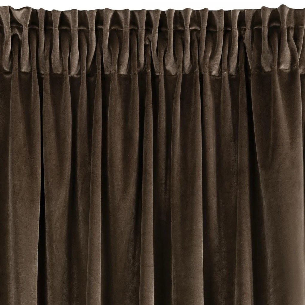 ZATEMŇOVACÍ ZÁVES NA PÁSKE VILLA 140X270 CM HNEDÁ