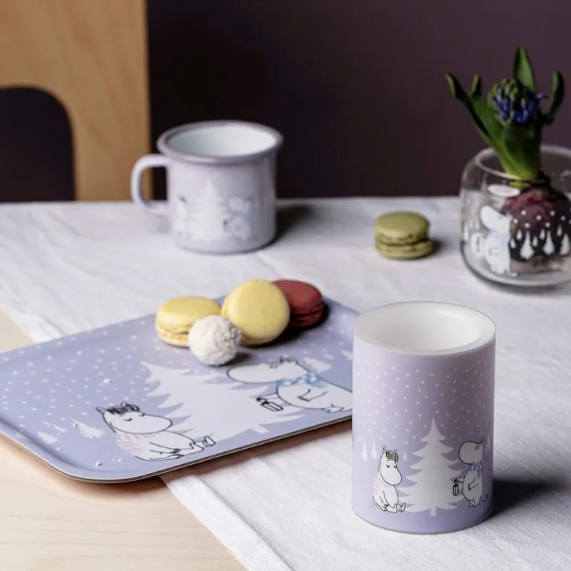 LED sviečka Moomin Snowfall 10cm