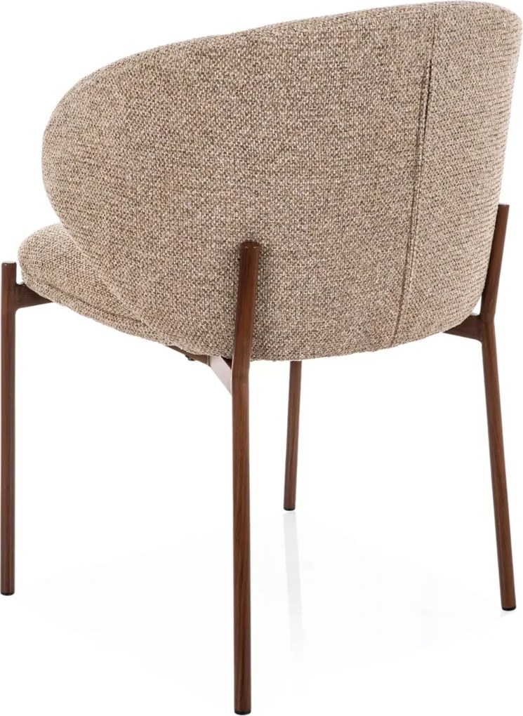 Jedálenská stolička KIOTO, orech/béžová