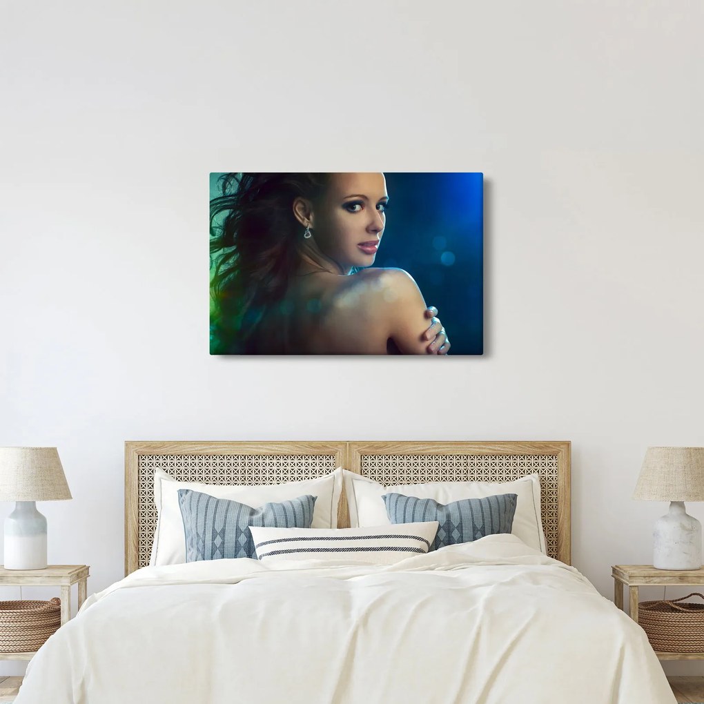 Obraz - Pohľad mladej ženy (90x60 cm)