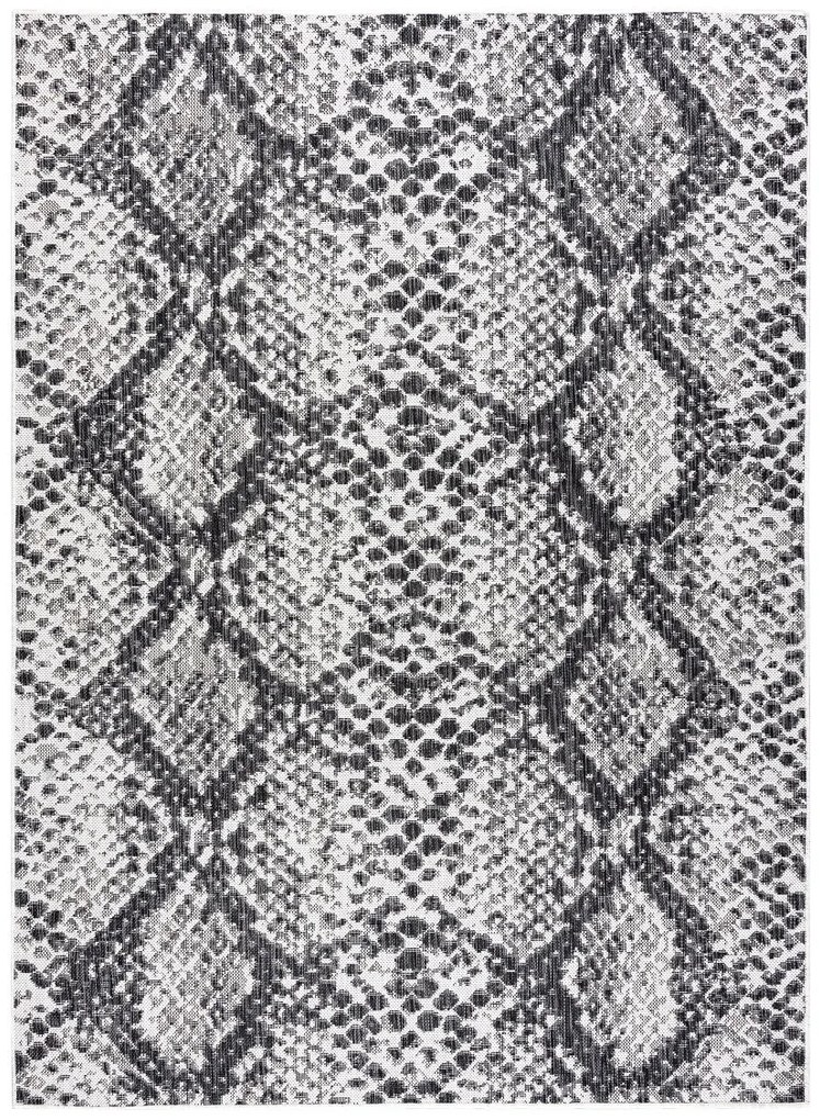 Dywany Łuszczów Kusový koberec Sion Sisal Snake`s skin 22162 ecru/black – na von aj na doma - 80x150 cm