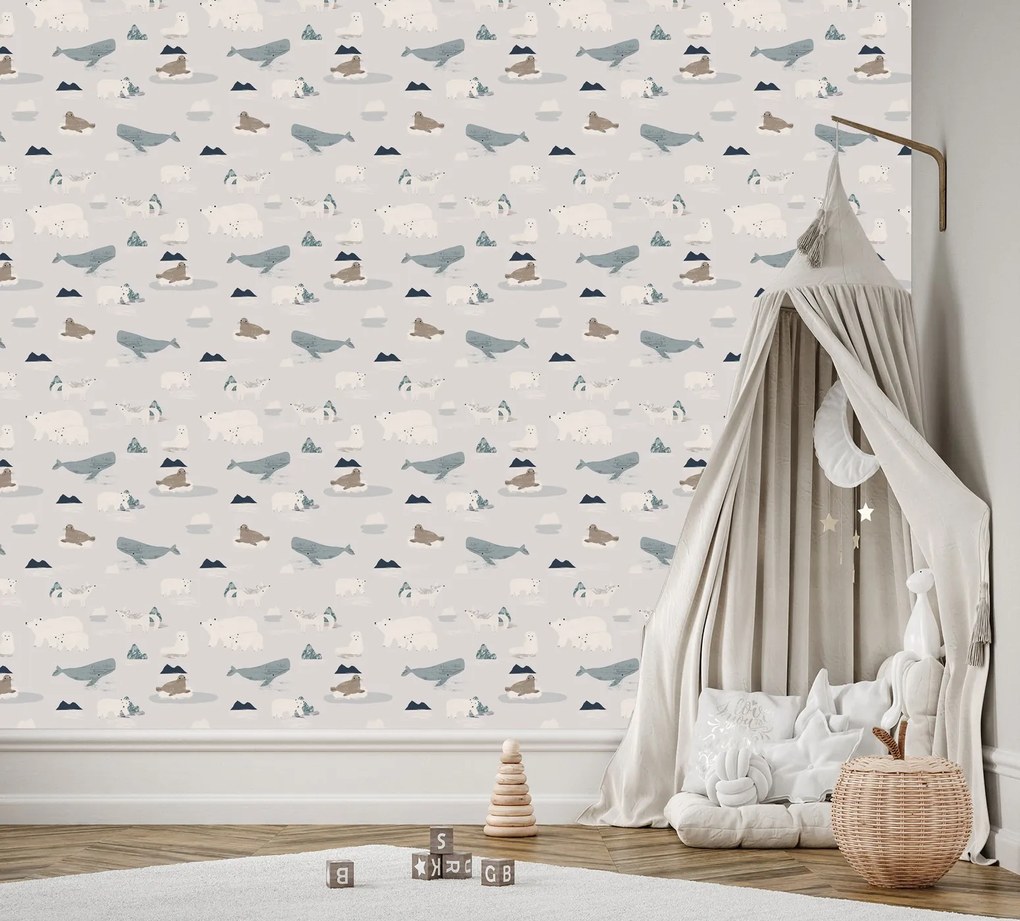 Gario Fototapeta Arktické zvieratá Materiál: Vliesová, Rozmery: 350 x 245 cm