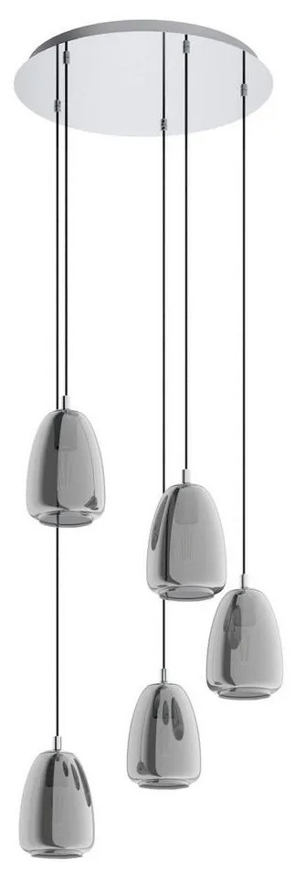 Eglo 98617 - Luster na lanku ALOBRASE 5xE27/40W/230V