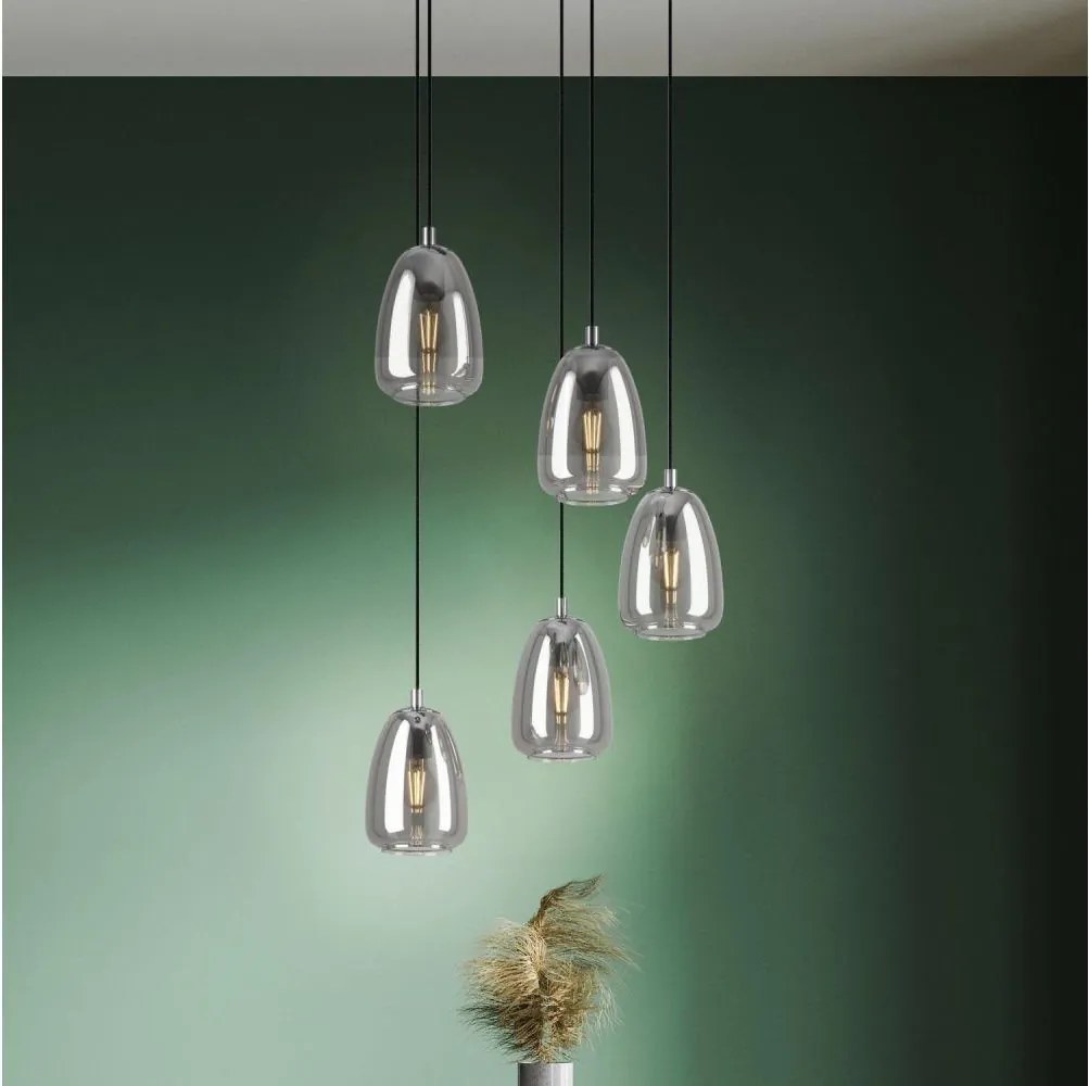 Eglo 98617 - Luster na lanku ALOBRASE 5xE27/40W/230V