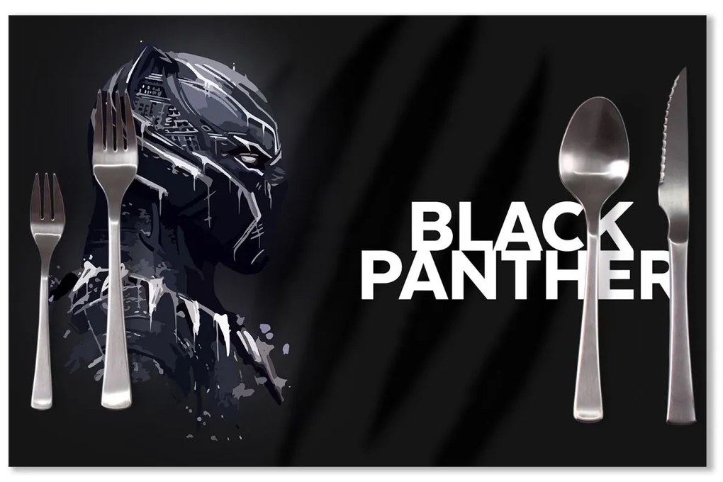 Sablio Prestieranie BLACK PANTHER Scrape: 40x30cm