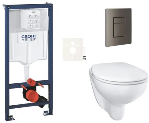 Závesný wc set do ľahkých stien / predstenová montáž GROHE Bau Ceramic SIKOGRSBAUSCAL0