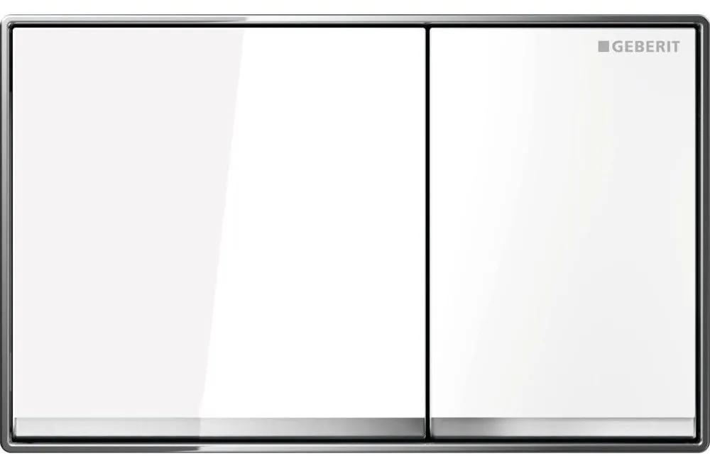 GEBERIT Omega60 ovládacie tlačítko, biele sklo, 115.081.SI.1