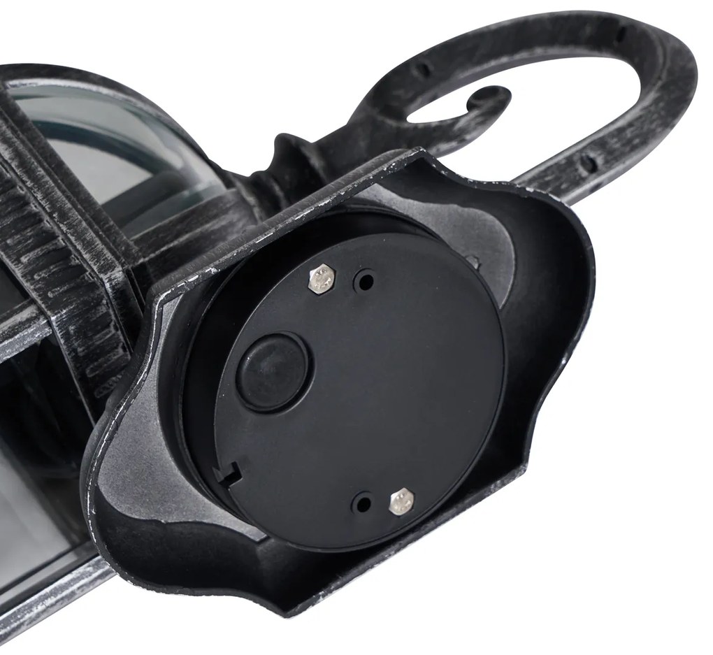 Klasické vonkajšie nástenné svietidlo antické strieborné IP44 - Glasgow