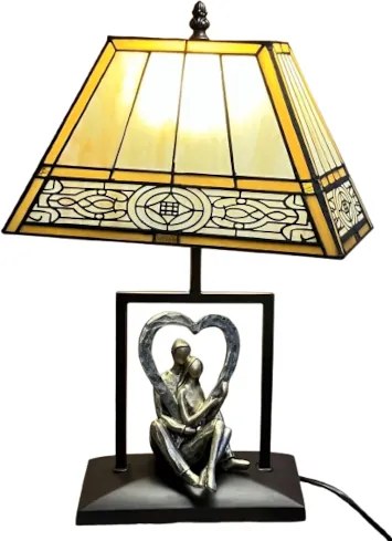 Lampa Tiffany štýl svietidlo DECOLAMP LOVERS 45*Ø28*16