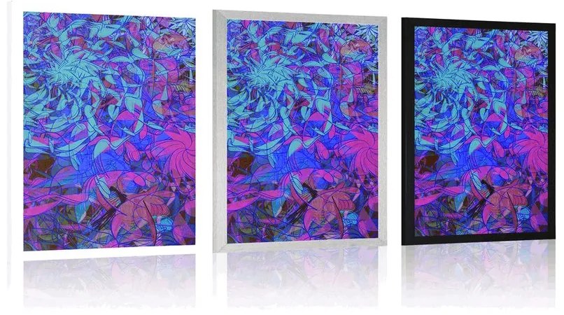 Plagát moderná abstrakcia v zaujímavom prevedení - 60x90 silver