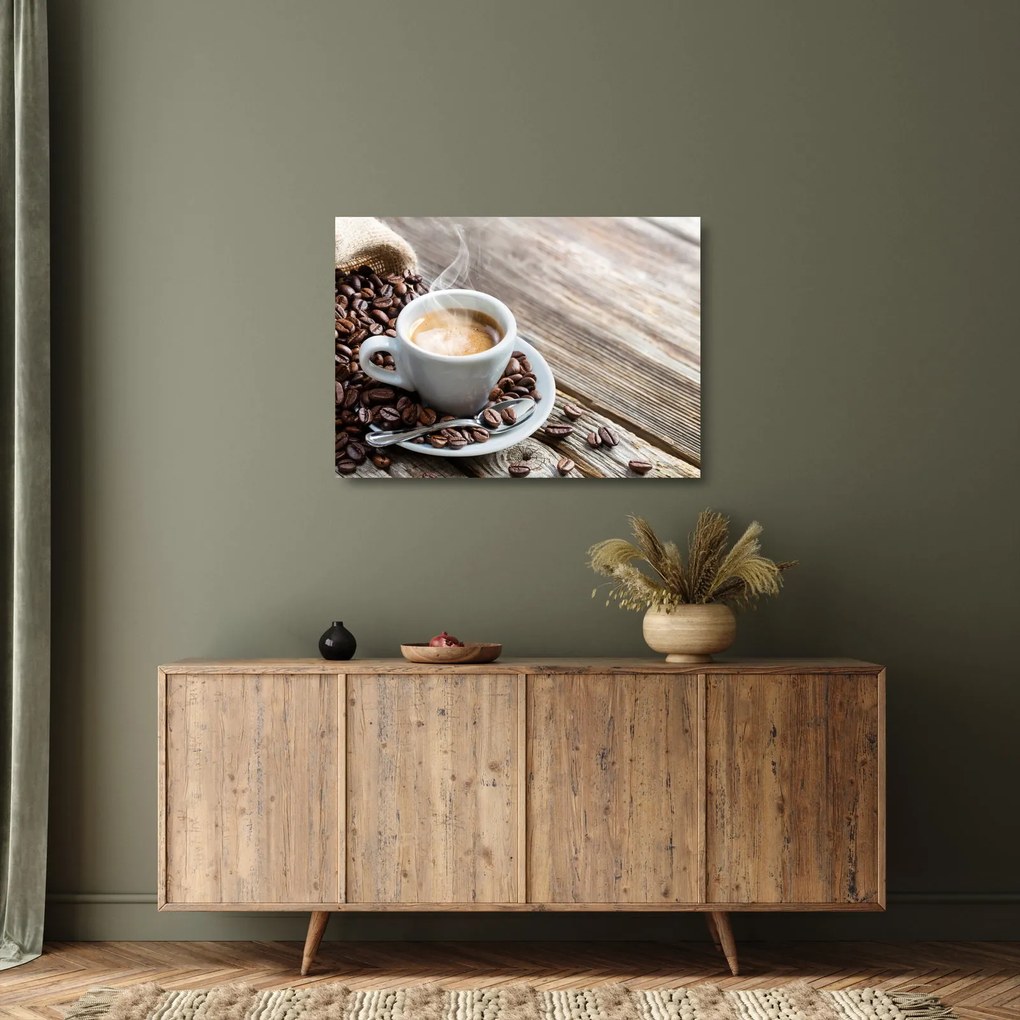 Sklenený obraz - Espresso (70x50 cm)