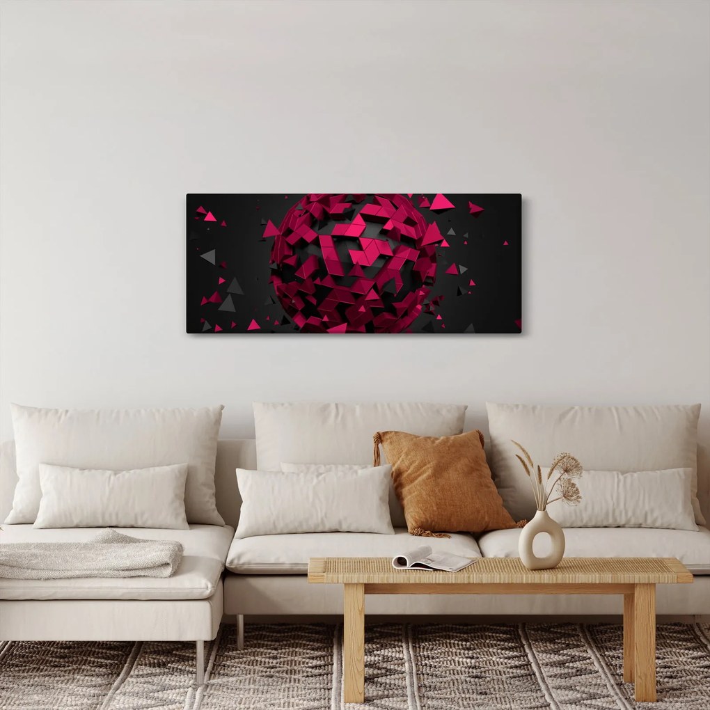 Obraz 3D abstrakcie (120x50 cm)