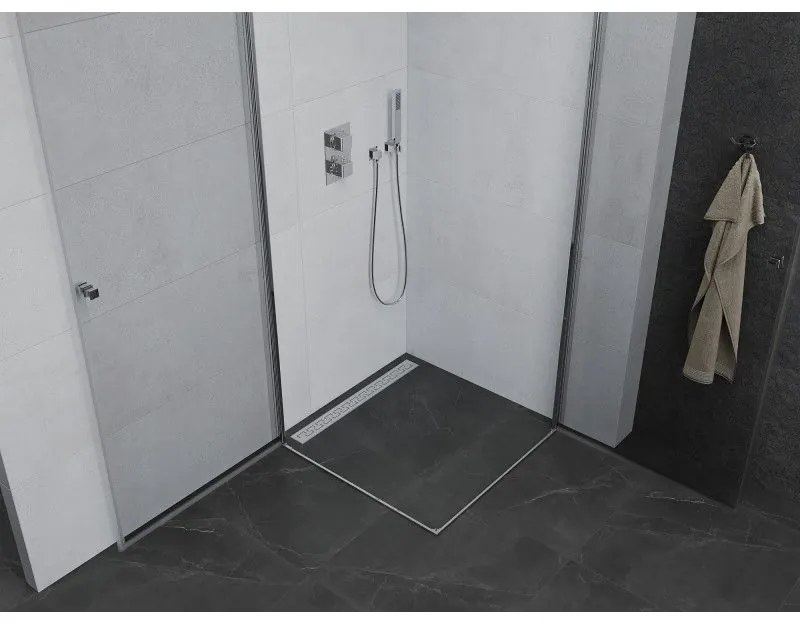 Mexen Pretoria DUO sprchovací kút 80x80cm, 6mm sklo, chrómový profil-číre sklo, 852-080-080-02-00
