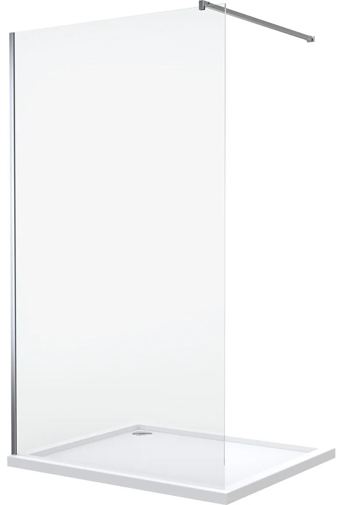 Oltens Vida stena sprchového kúta walk -in 110 cm chróm lesklý/sklo priehľadné 22006100