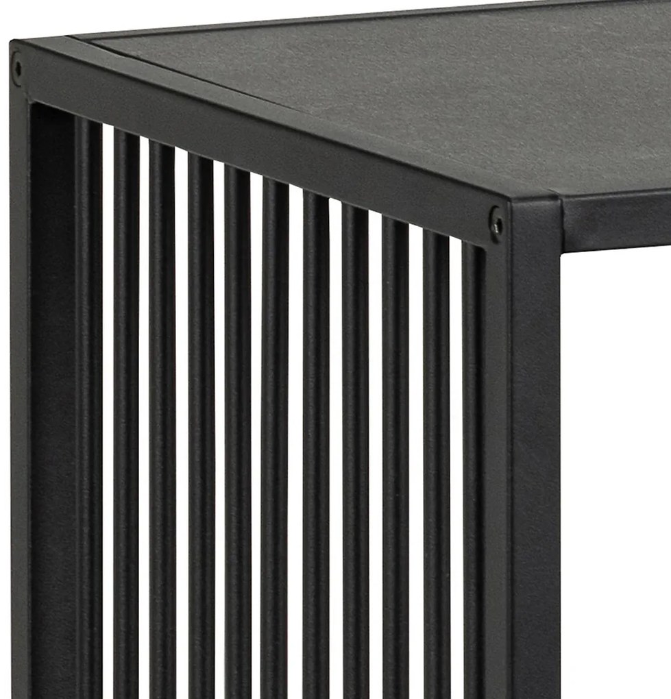 Knihovna Strington 120 cm mramorově černá