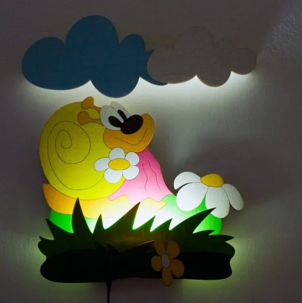 DoDo LED Lampička Slimáčiková NL5LED 50x35 cm