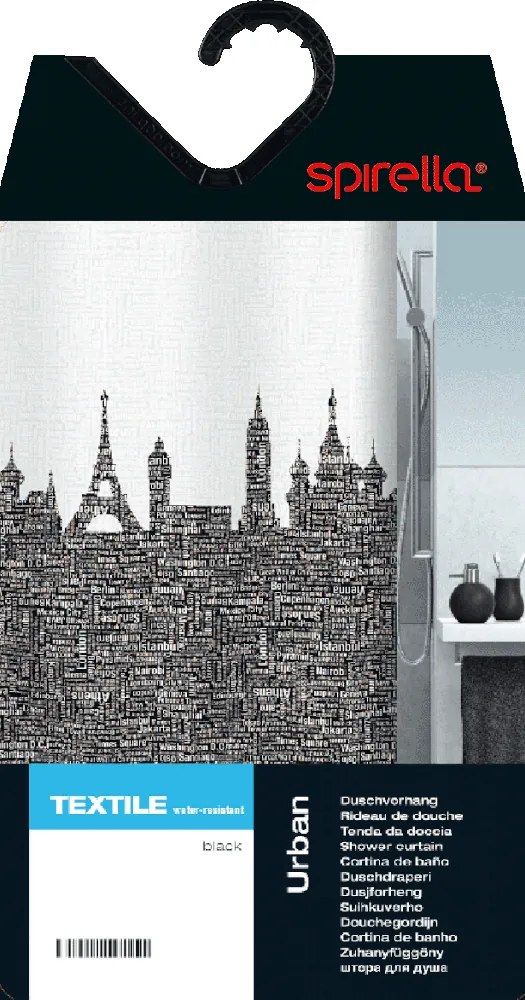 Sprchový záves 180x200 cm Urban – Spirella