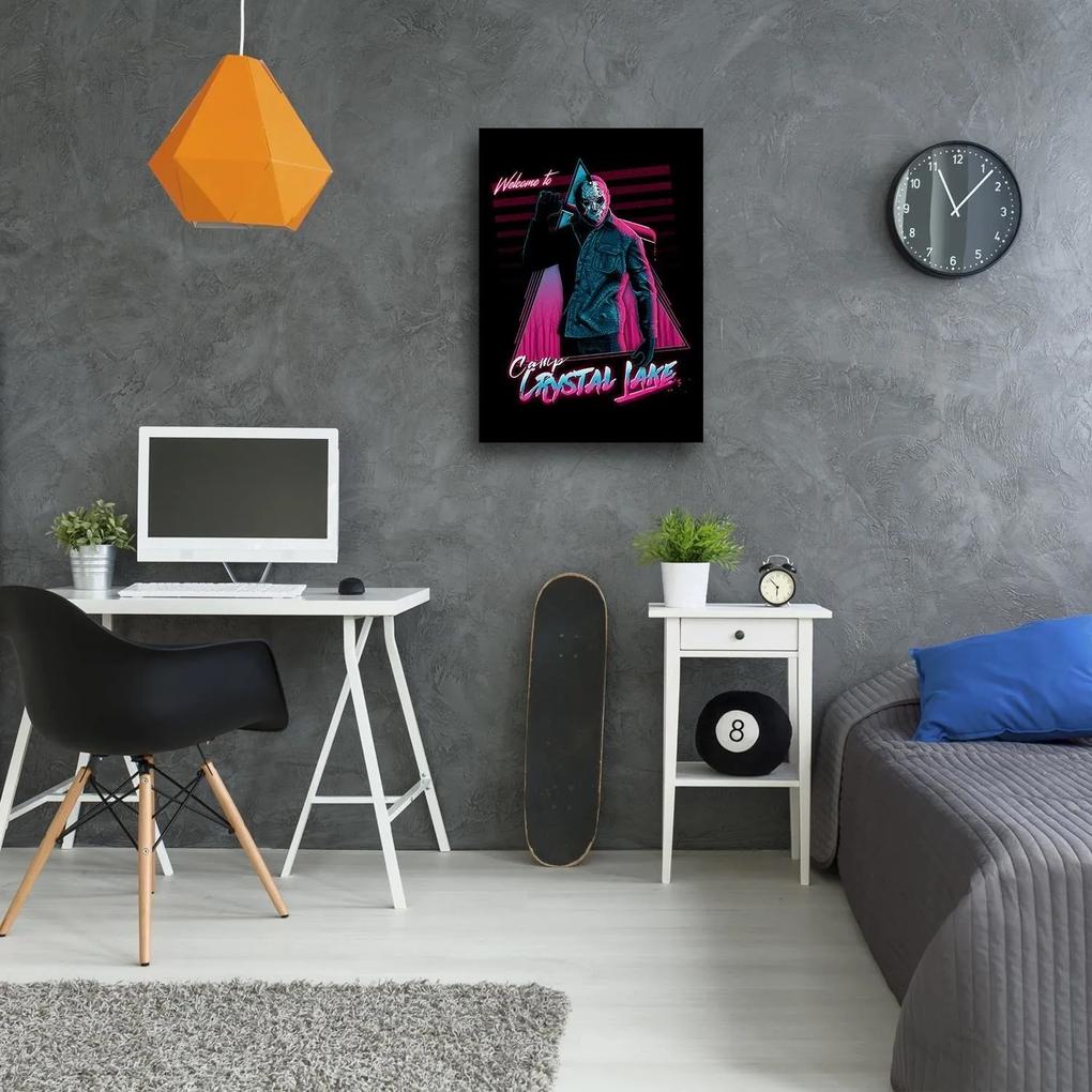 Gario Obraz na plátne Piatok trinásteho, Crystal Lake a Jason Voorhees - DDJVigo Rozmery: 40 x 60 cm
