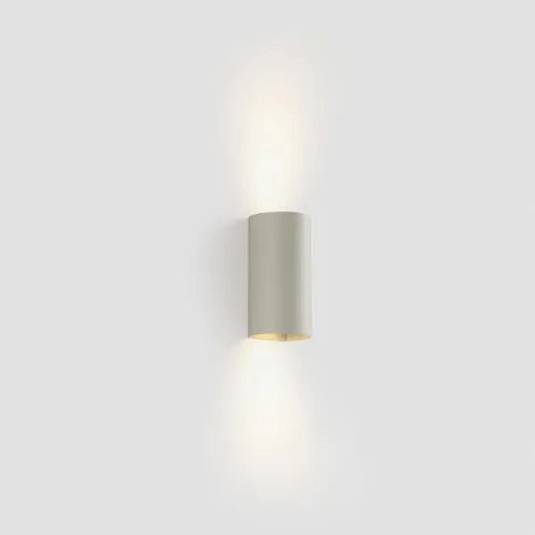 FARO 40540 - Nástenné svietidlo SOLE 2xGU10/8W/230V šedá zaokrúhlený