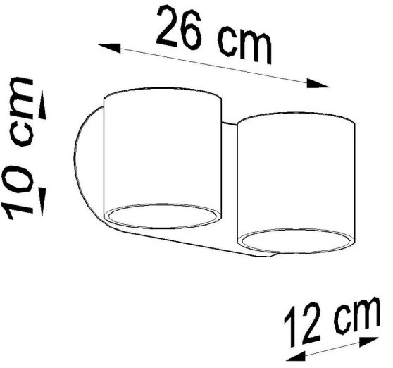 Sollux SL.0659 - Nástenné bodové svietidlo ORBIS 2xG9/40W/230V biela