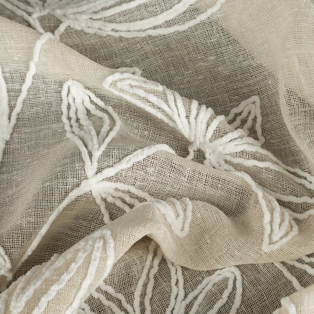 ZÁVES NA KRÚŽKOCH SUZI 140X250 CM KVETY