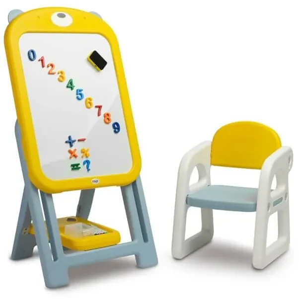 Detská tabuľa so stoličkou TED Toyz yellow
