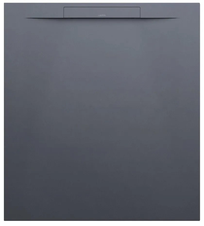 LAUFEN Pro S obdĺžniková sprchová vanička z materiálu Marbond, lineárny odtok na kratšej strane, 1000 x 900 x 28 mm, antracit matný, H2101860780001