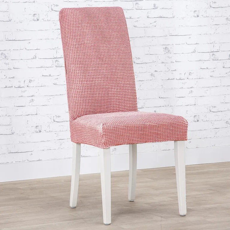 Super strečové poťahy NIAGARA koralová taburetka (40 - 60 cm)