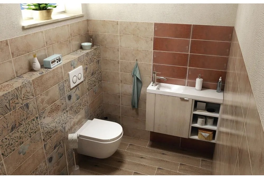 Biela závesná skrinka bez umývadla 50x50 cm Latus Vi – Sapho