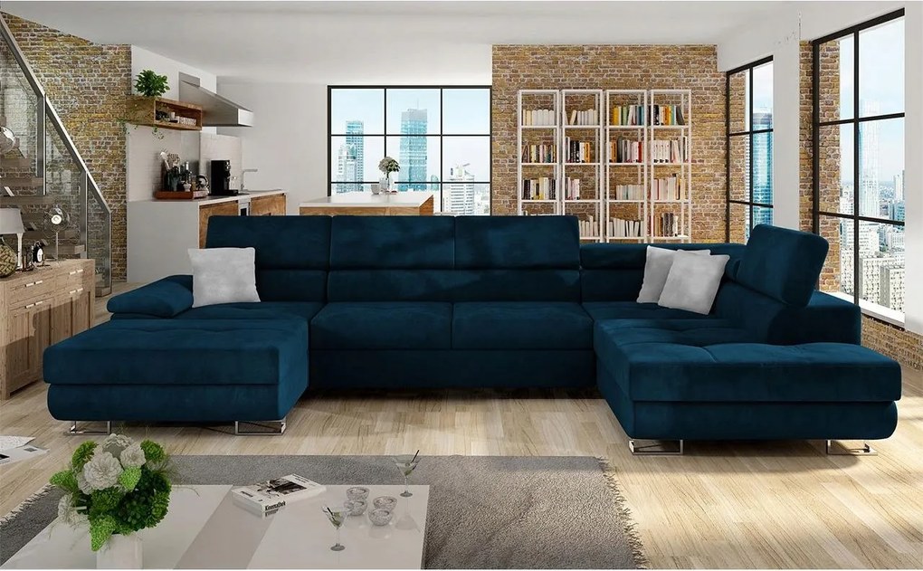 Rohová sedacia súprava Alphard Bis (p) (kronos 09 kronos 09 paros 05)