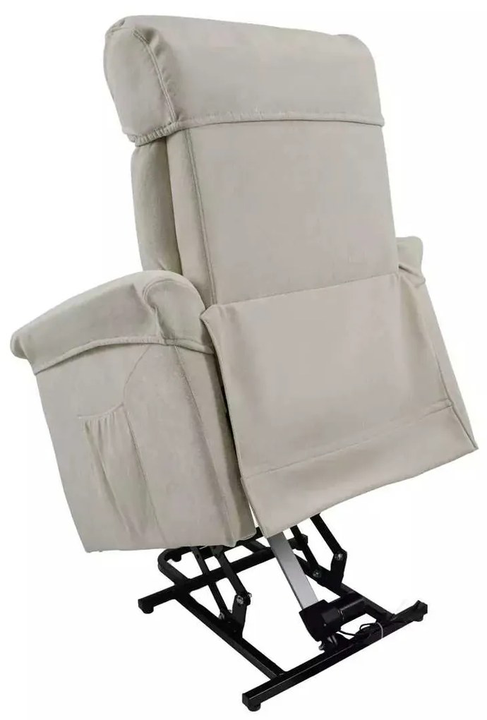 LuxuryForm DESIGN TV kreslo PEGAS s elektrickým polohovaním, masážou a výklopom - béžové