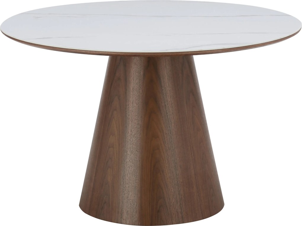 XXXLutz JEDÁLENSKÝ STÔL, biela, farba vlašského orecha, 120/120/75 cm Livetastic - Stoly - 001125032802