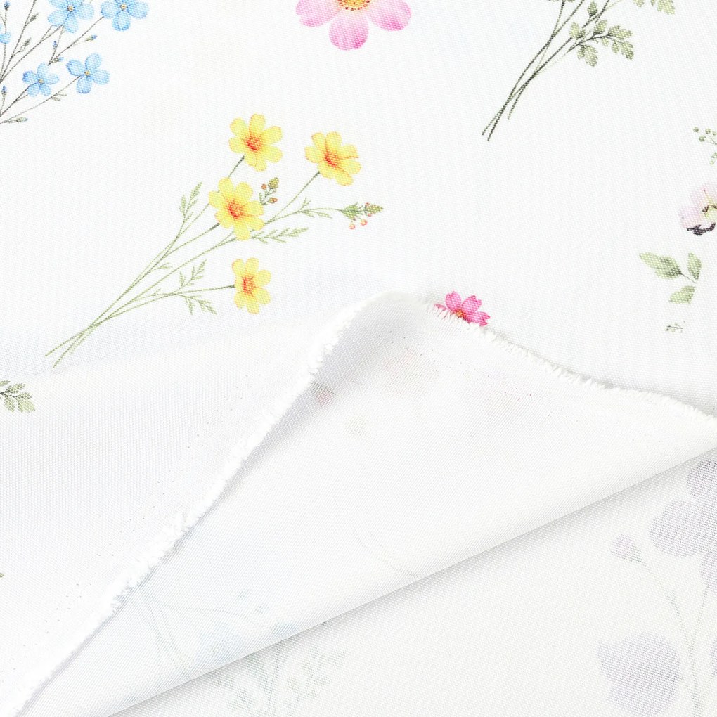 Goldea teflónová látka na obrusy - kvetinová záhrada 160 cm