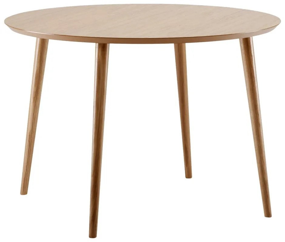 Jedálenský stôl v dubovom dekore Woodman Cloyd, ø 100 cm