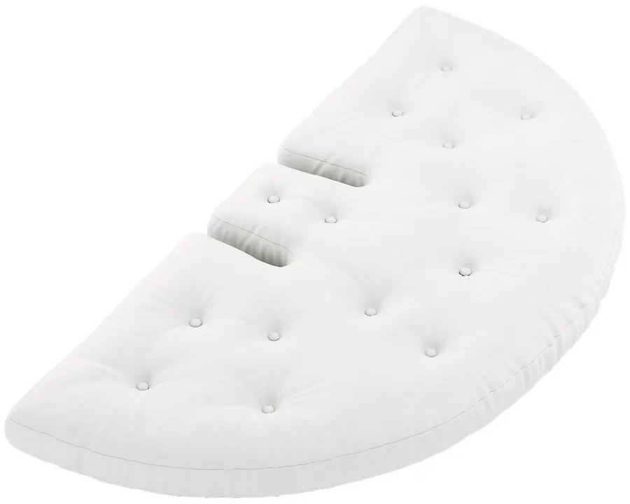 Biele rozkladacie kreslo vhodné do exteriéru Karup Design Design OUT™ Nido White