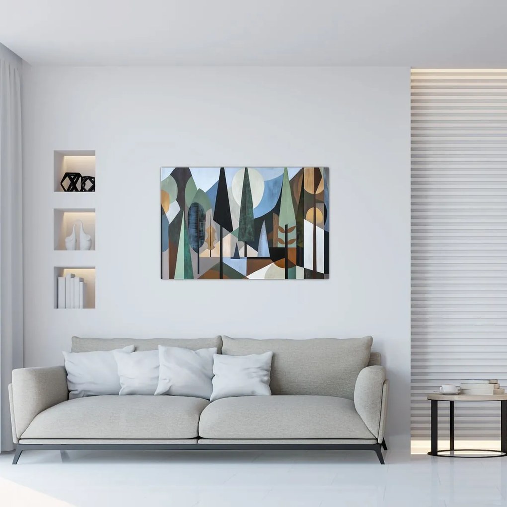 Obraz - Prírodná geometrická abstrakcia II. (90x60 cm)