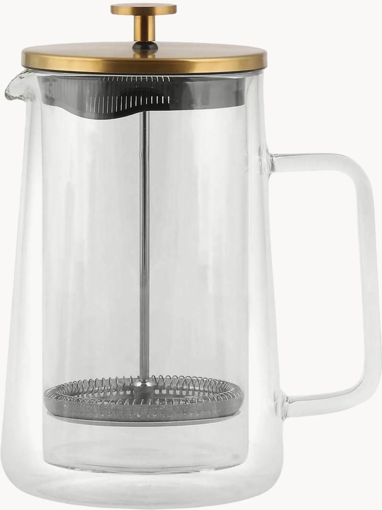 Borosilikátový french press so sitkom Diva, 1 l